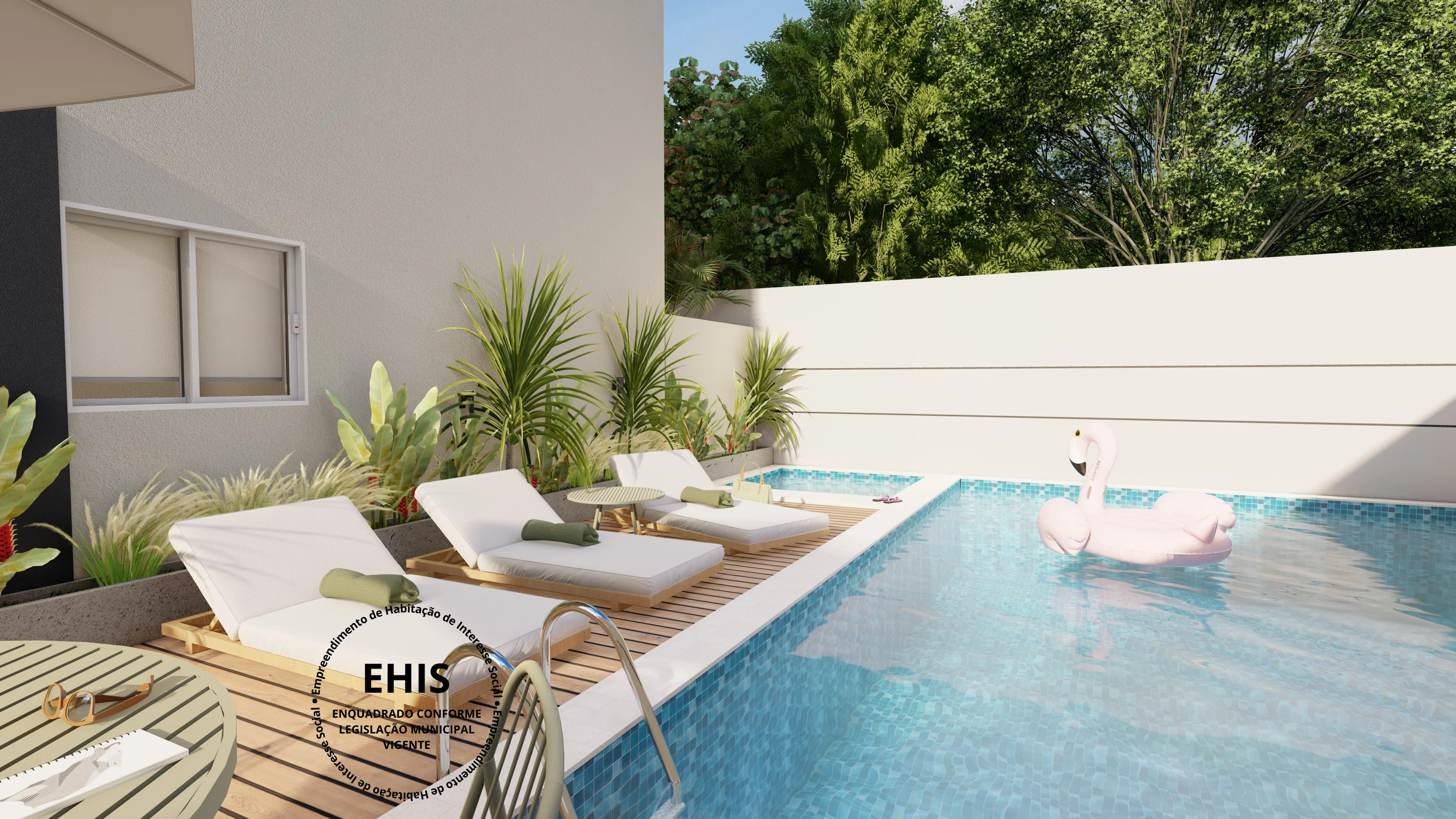 Perspectiva Ilustrada Piscina Angulo 1